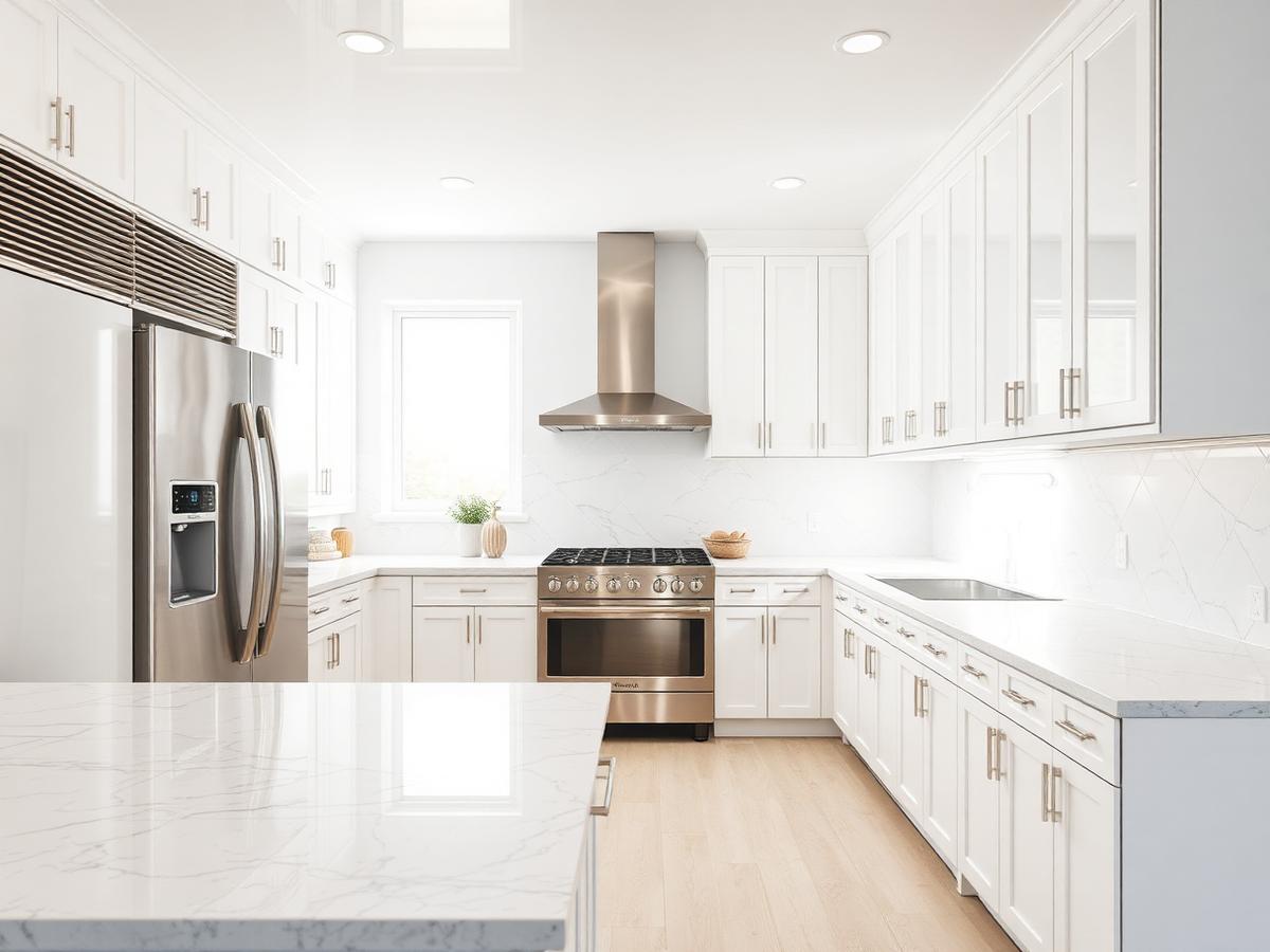 Spotless modern kitchen after a Floor to Ceiling Cleaning visit